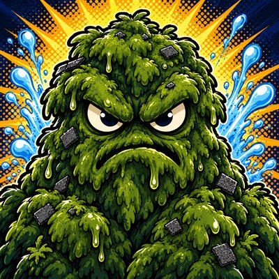 The Moss, a shaggy green roof-moss villain